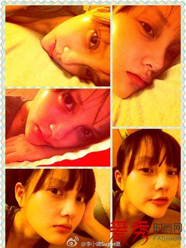 李小璐晒孕期素颜照
