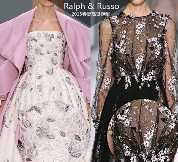 时装上的刺绣——Ralph & Russo 2015春夏高级定制
