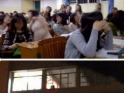广西南宁一高校惊现“偷欢门” 数百学生目睹围观