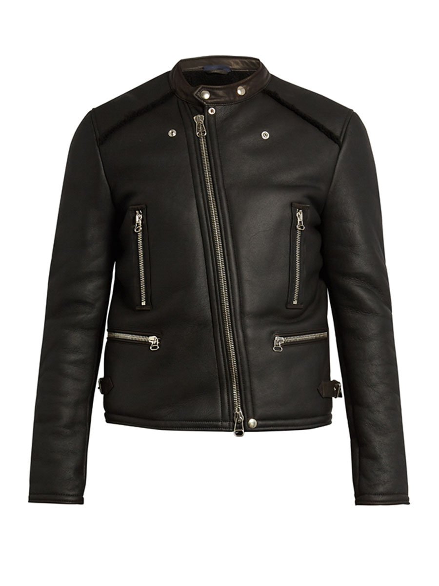 Lanvin shearling leather jacket
