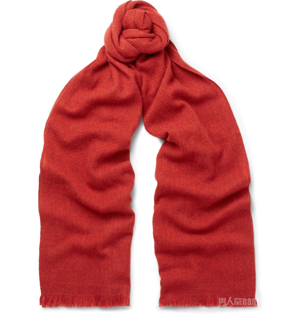 　Loro Piana 红色cashmere围巾