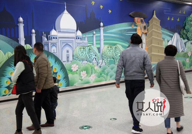 西安地铁壁画乌龙 唐僧取经相隔千年引发争议