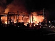 赣州赣县红金工业园一工厂发生火灾 暂无伤亡(现场图)