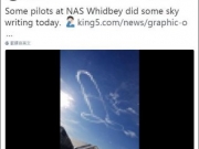 美军战机空中画“淫秽图案” 军方为黄图道歉