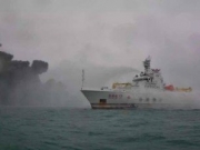 东海失火油船起火2天仍在烧 专家 燃烧分解物有毒