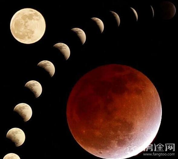 超级月亮月全食明晚齐齐上演 150年一遇31日晚红月亮三景合一奇观罕见照曝光