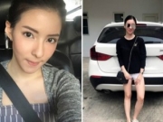 泰国女星车祸身亡 车子打滑冲出道路连续猛烈撞击