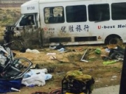 美国加州载有中国游客大巴发生车祸 事故造成1死26伤
