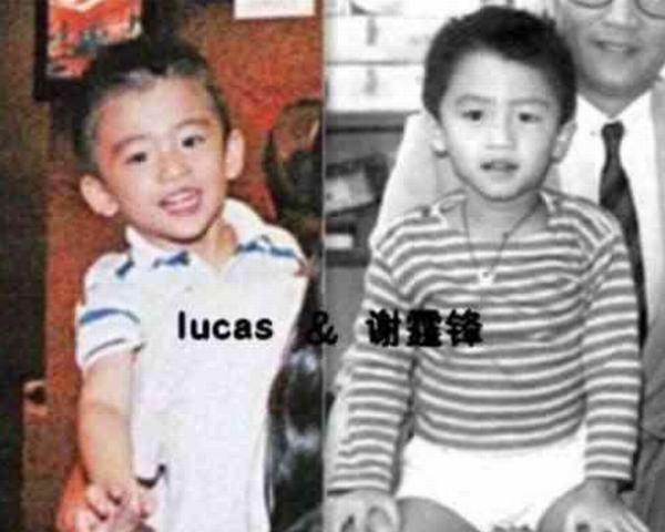 谢霆锋LUCAS对比照