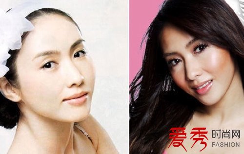 黎姿素颜VS上妆
