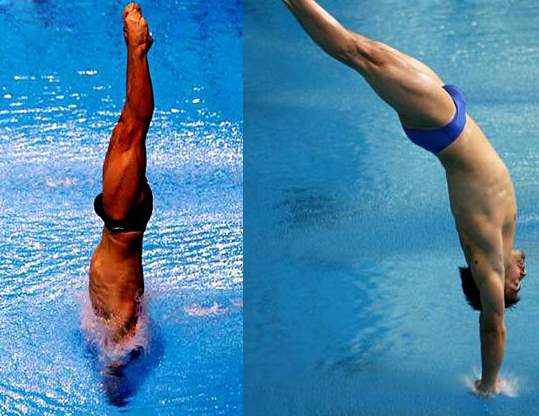 跳水运动员激凸照
