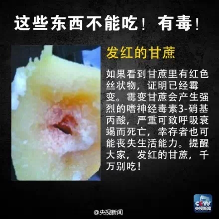 发红甘蔗