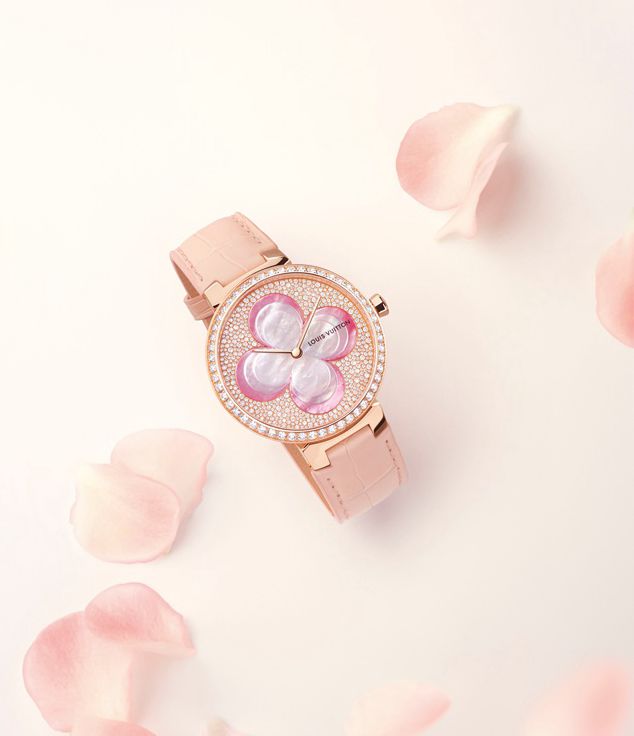 粉色花朵腕表