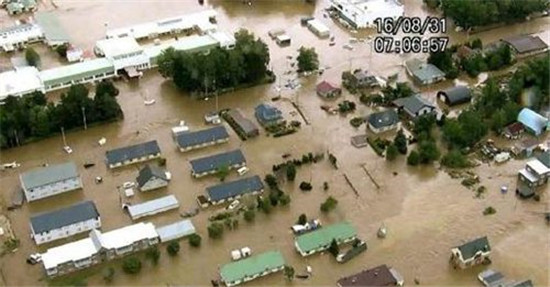 日本北海道暴雨 突破当地降雨量记录多人遇难