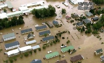 日本北海道暴雨 200名居民被困