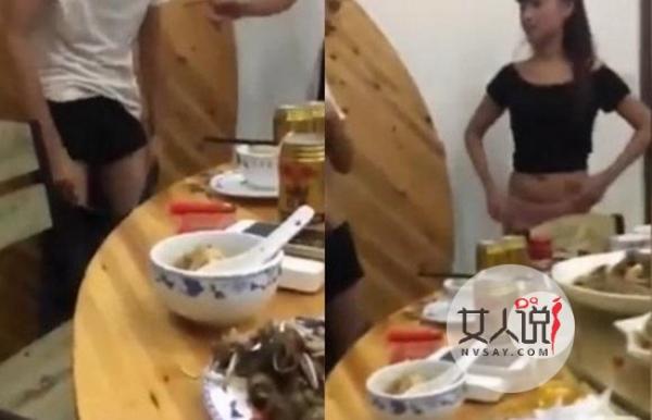 女生赌酒豪爽脱光 愿赌服输裸露巨乳黑森林被看光污炸天