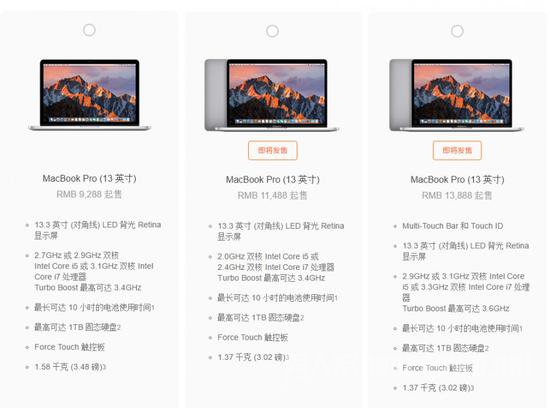 2016款的MacBook Pro