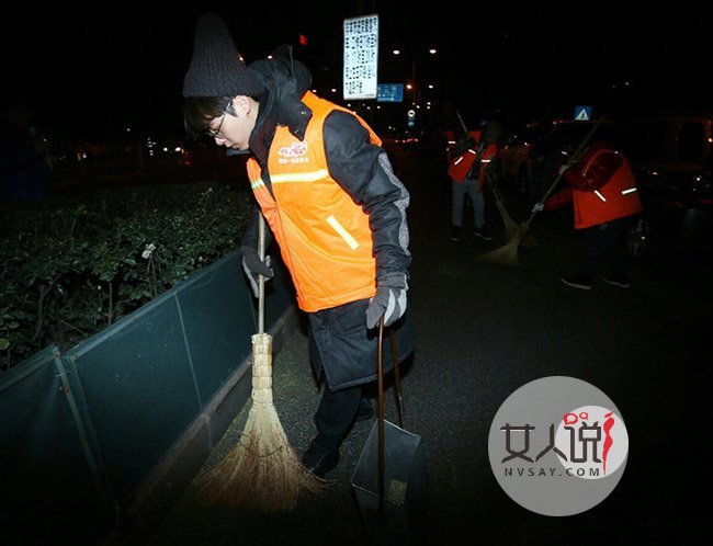 韩红李易峰变身环卫工 峰峰给环卫工送温暖疑是做戏