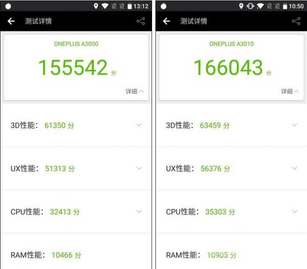 左一加手机3右一加手机3T