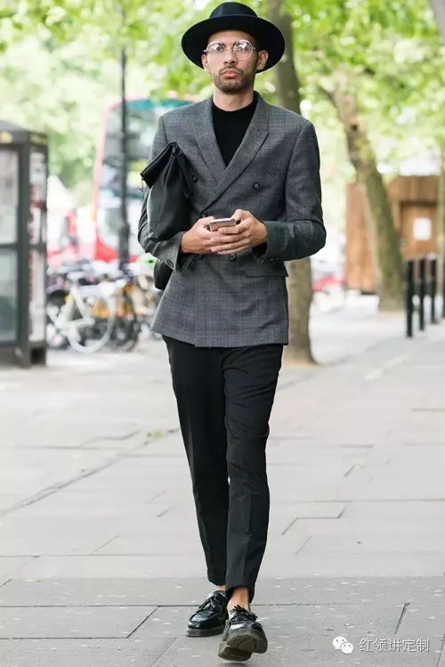 2017春夏伦敦时装周场外型男街拍：看达人时尚潮搭！
