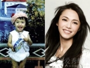 气质美女姚晨晒童年照庆生 娱乐圈明星童年照大盘点