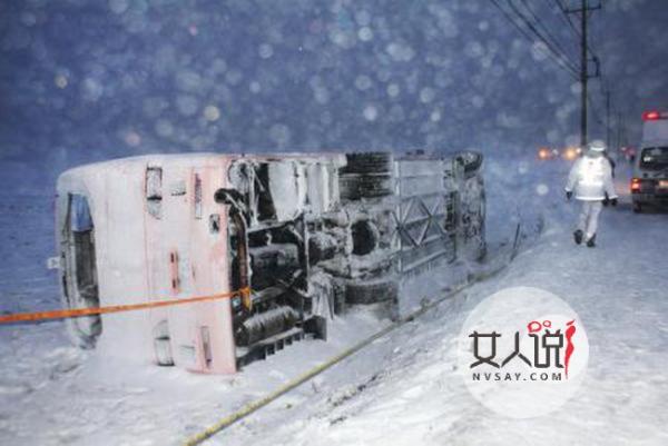 北海道撞车事故最新消息 雪地太滑险酿惨剧幸运躲过一劫