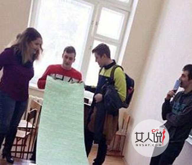 学生自制3米小抄作弊获老师谅解 网友：别人家的学校