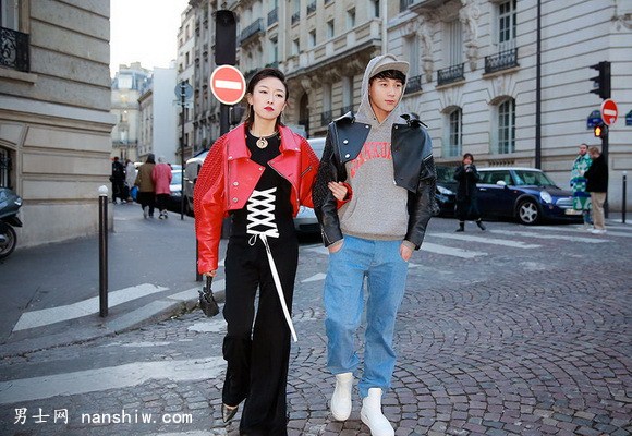 杨廷东与巴黎时装周的碰撞 皮衣卫衣棒球帽样样酷帅