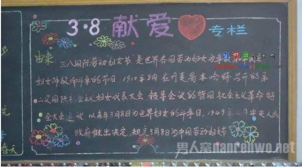 妇女节黑板报