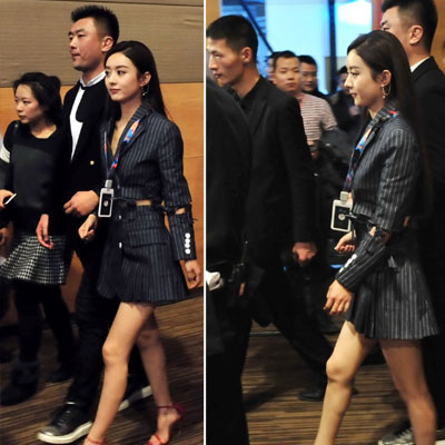 赵丽颖霸气现身活动