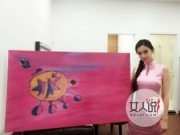 Angelababy抽象画卖18万 惊人金额令人百思不得其解
