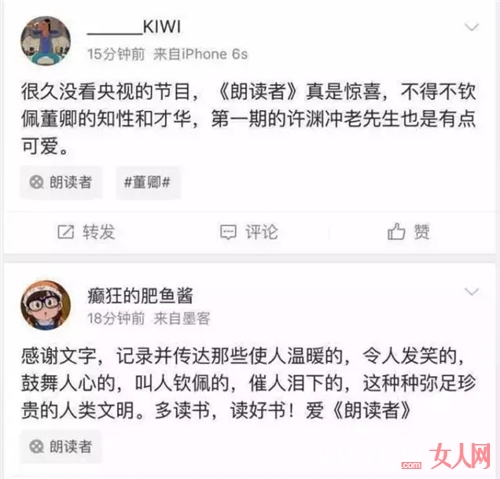 董卿《朗读者》火爆 文化类综艺节目的春天来了？