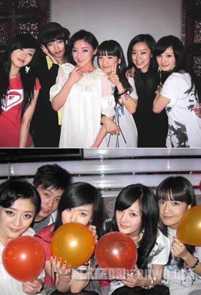 杨幂大学旧照还有袁姗姗