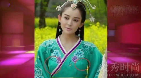 娜扎幕后的照片