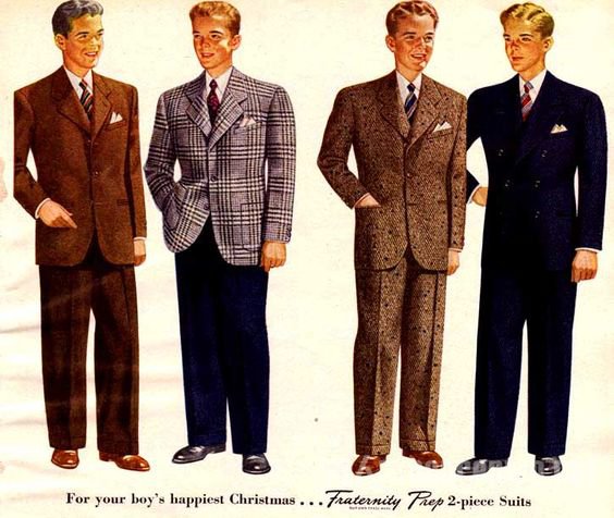 1940年代西方男士正装标准