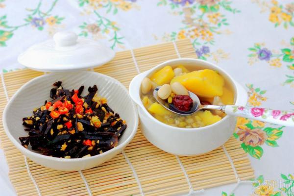 红薯绿豆粥