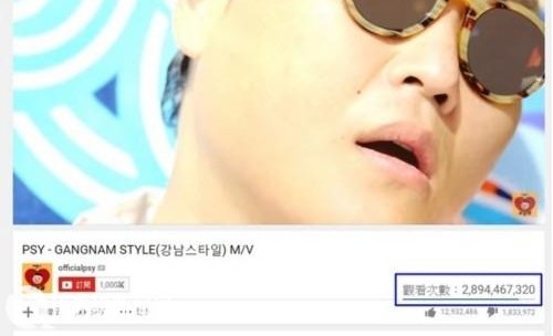 曾破Youtube点击纪录的《江南Style》被它超过了