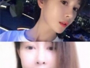 张檬素颜直播脸部肌肉僵硬 情人节晒自拍照美翻朋友圈