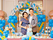 胡杏儿与老公李乘德为宝宝的到来举行Baby Shower