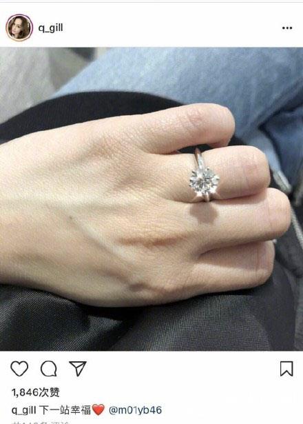 阿娇订婚零点晒钻戒被男友求婚 阿娇和男友赖弘国同居了吗他们什么时候结婚？